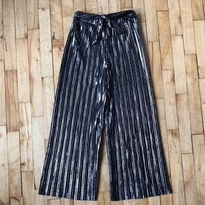 Zara Metallic Silver Culottes *3 for $30*